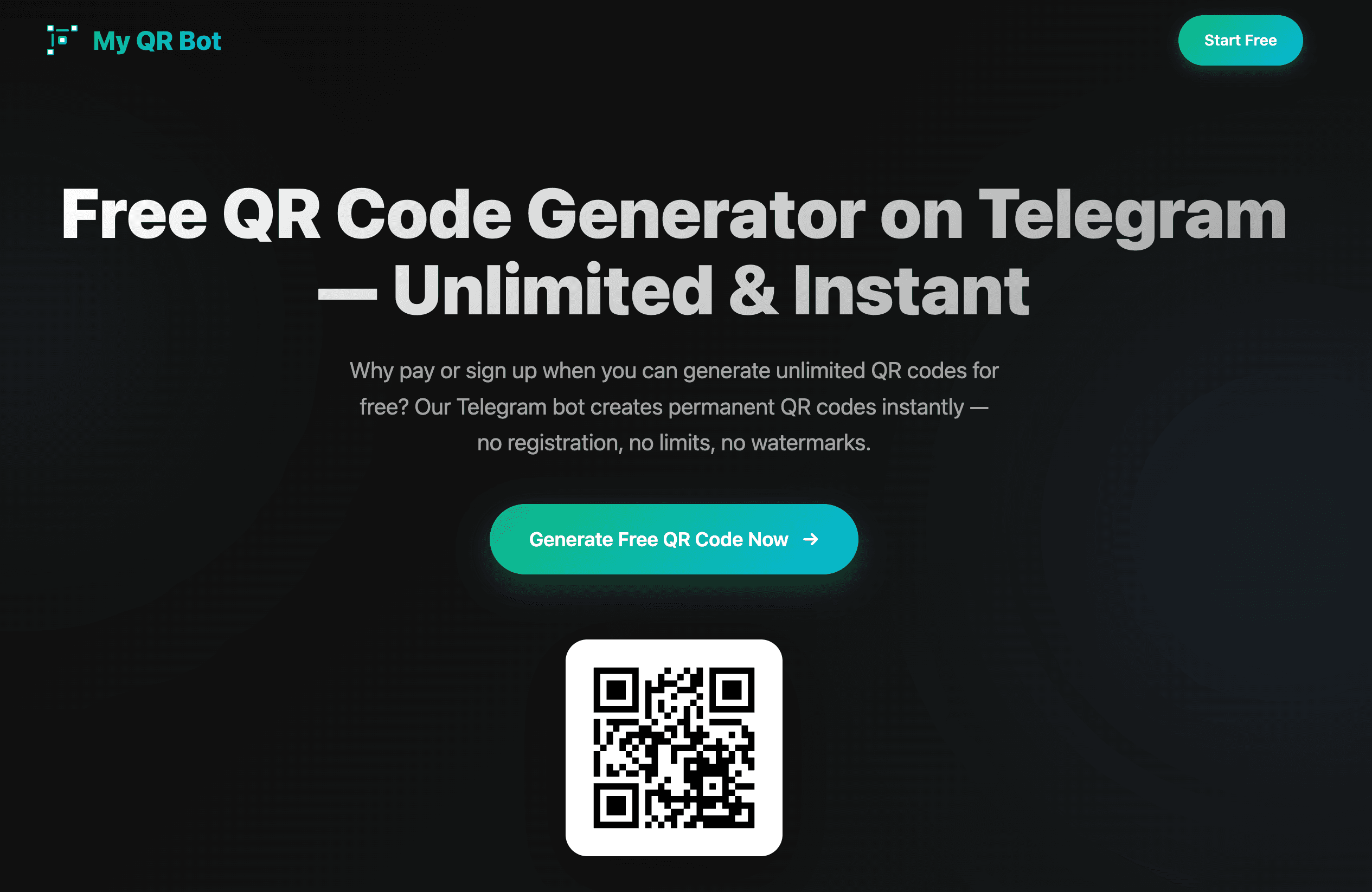 My QR Bot screenshot